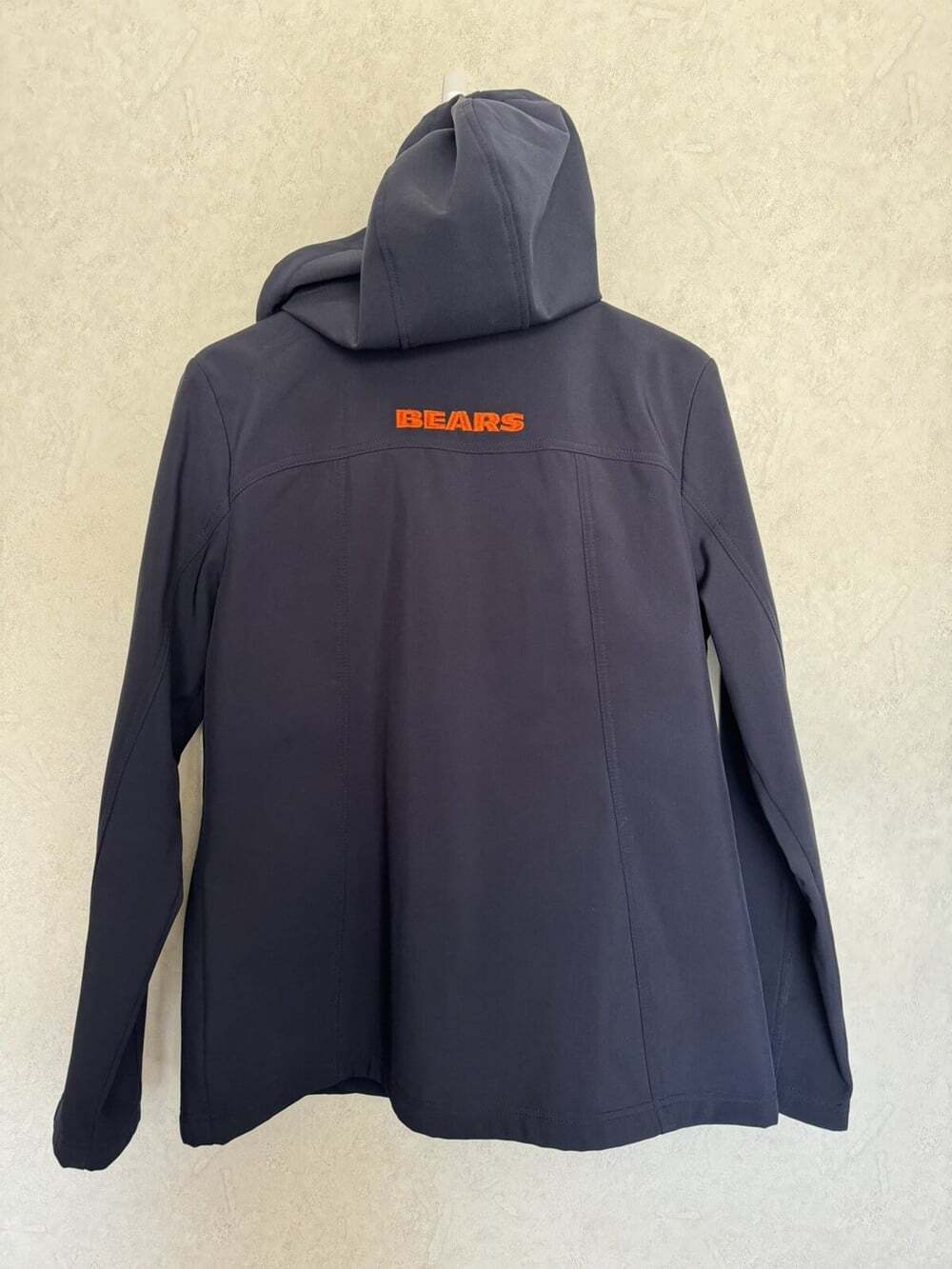 NFL Team Apparel Women Soft Shell Navy Blue BEARS Sports Hoodie Jacket MED - Picture 5 of 14